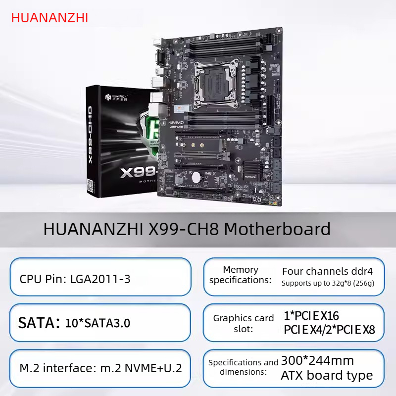Placa-mãe HUANANZHI LGA2011-3  - X99 Dual Cpu Motherboard Combo avaliação e preço