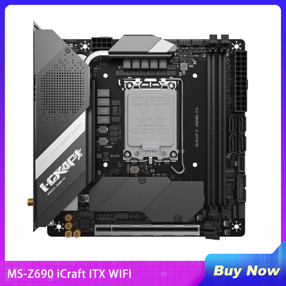 Nova placa-mãe de desktop MS-Z - Lga 1700 Ddr5 Itx Motherboard avaliação e preço
